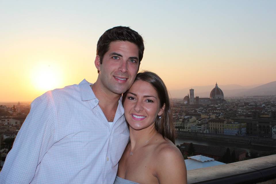 Seth and Lindsay in Italy