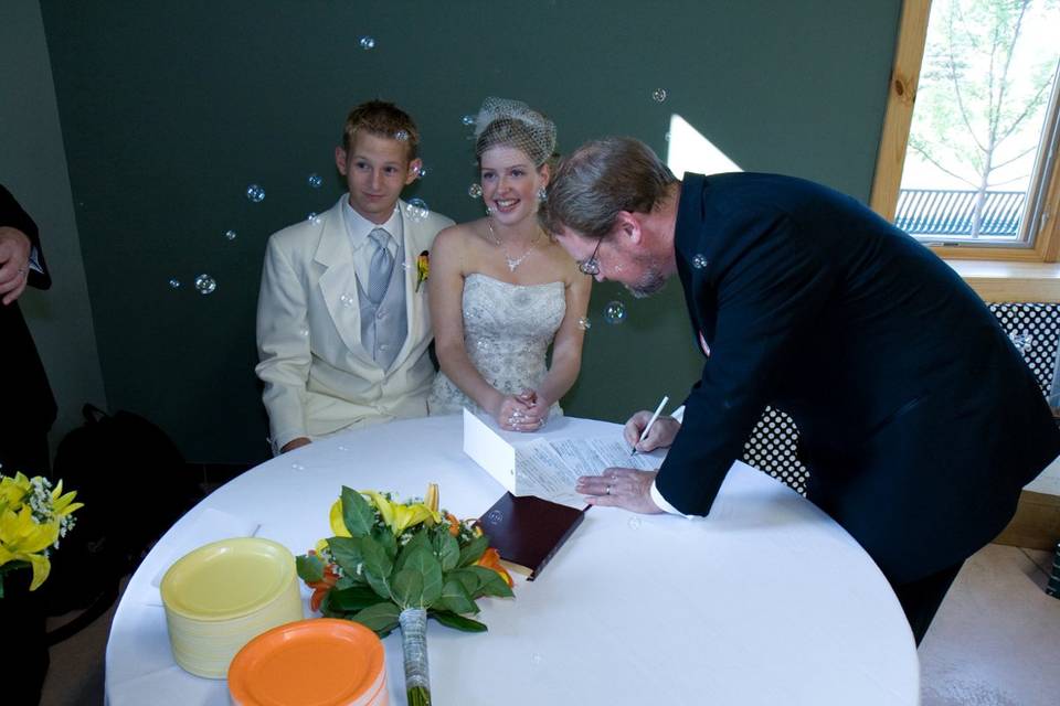 Rebekah & David, Emmet County Community Building, Petoskey