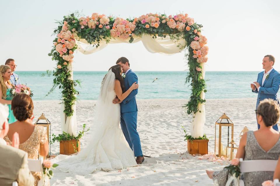 Beach Wedding Longboat Key arc