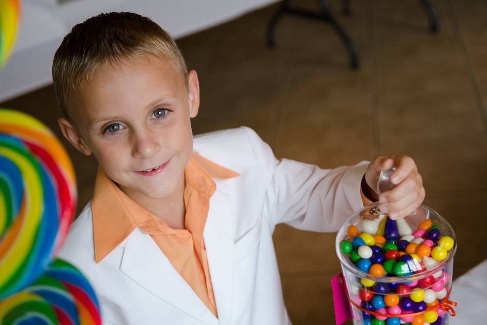 Kid at the wedding