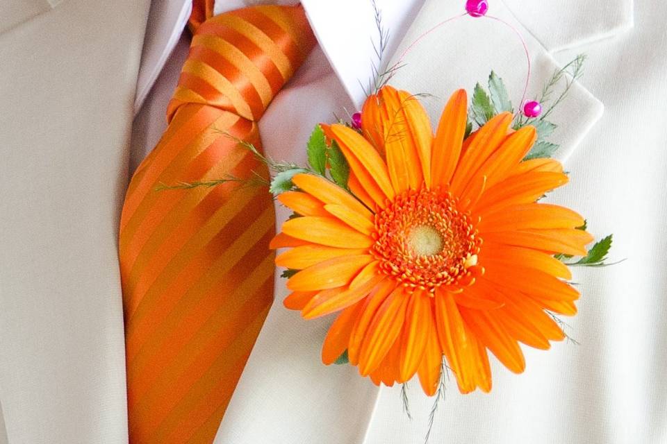 Groom boutonniere