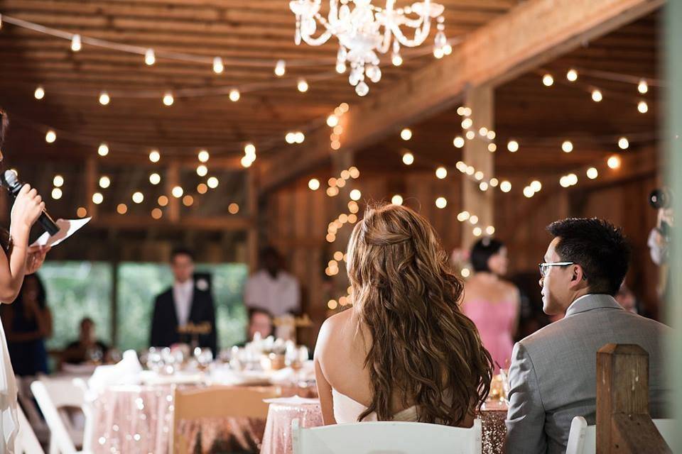 Reception area with the guests