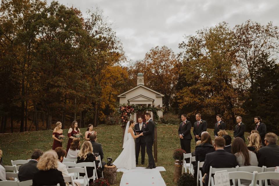 Chapel view ceremony