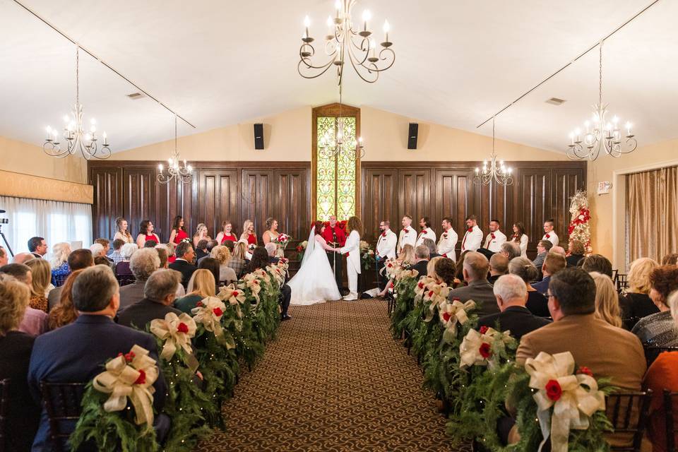 Vineyard Room ceremony setup