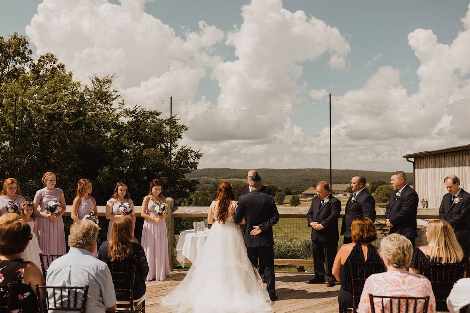 Patio ceremony