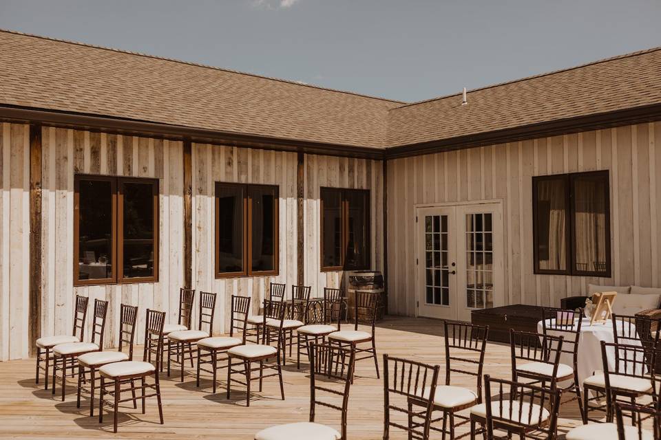 Patio Ceremony setup