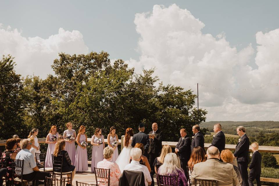 Patio ceremony