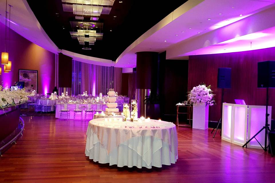 Prime Events and Productions Uplighting for reception