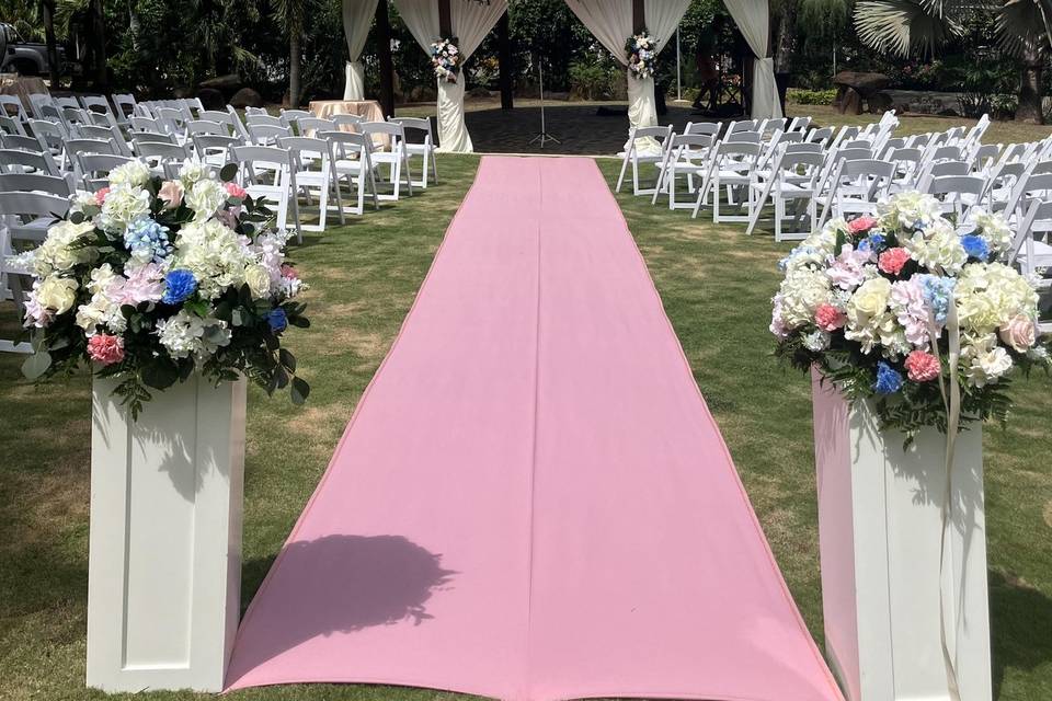 A bride who loved pink