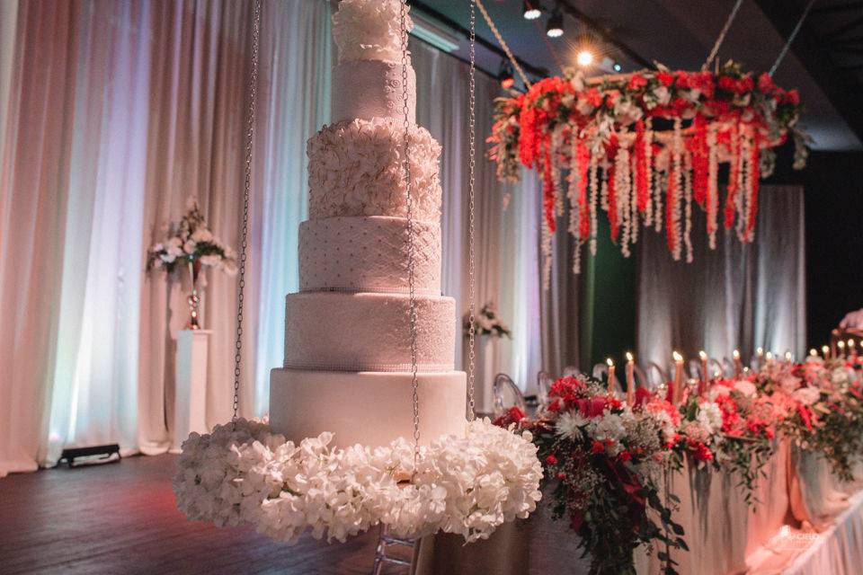 Wedding cake display