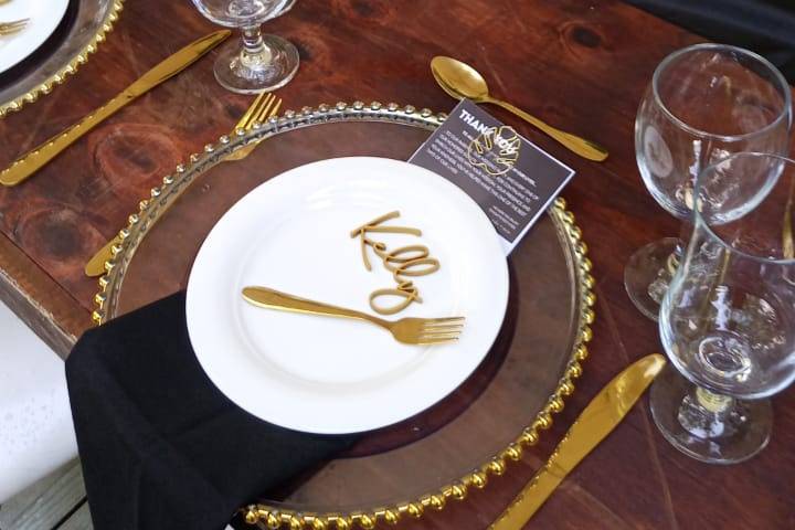 Personalised Placesetting