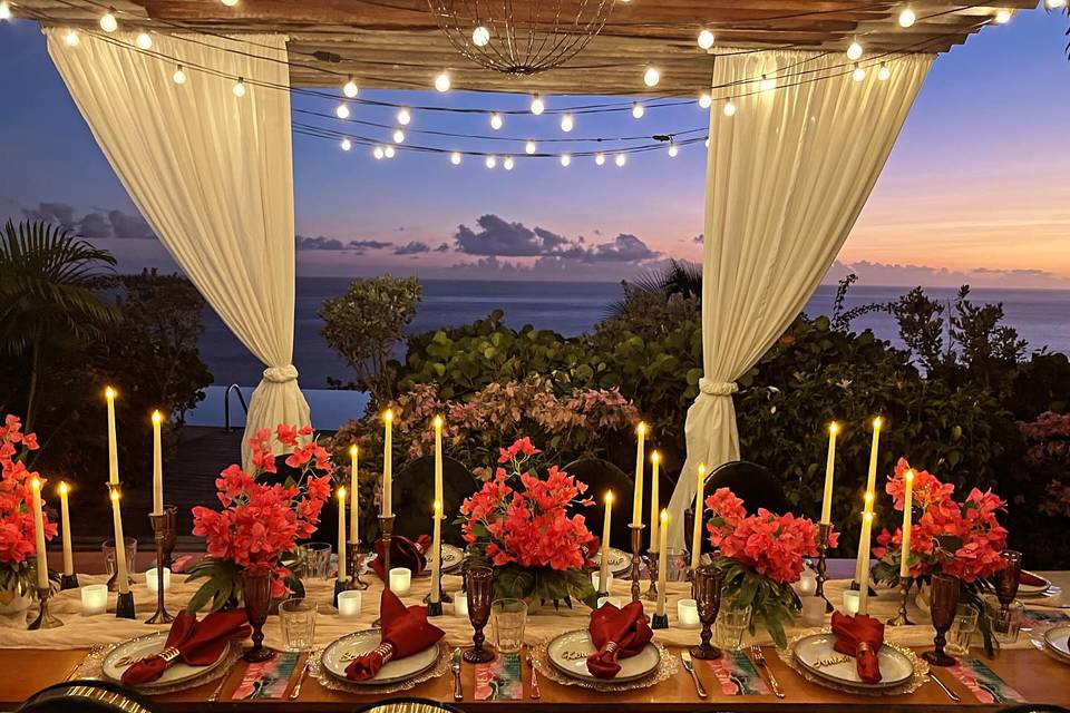 Intimate Wedding by Sunset