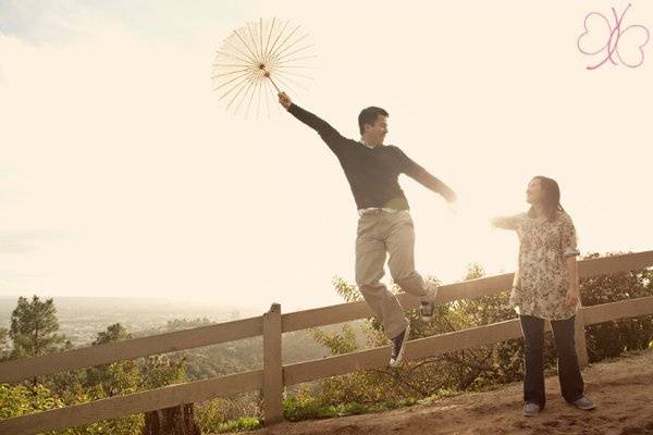 Engagement session at the Griffith Observatory