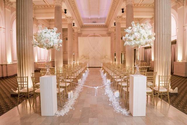 Ballroom wedding ceremony