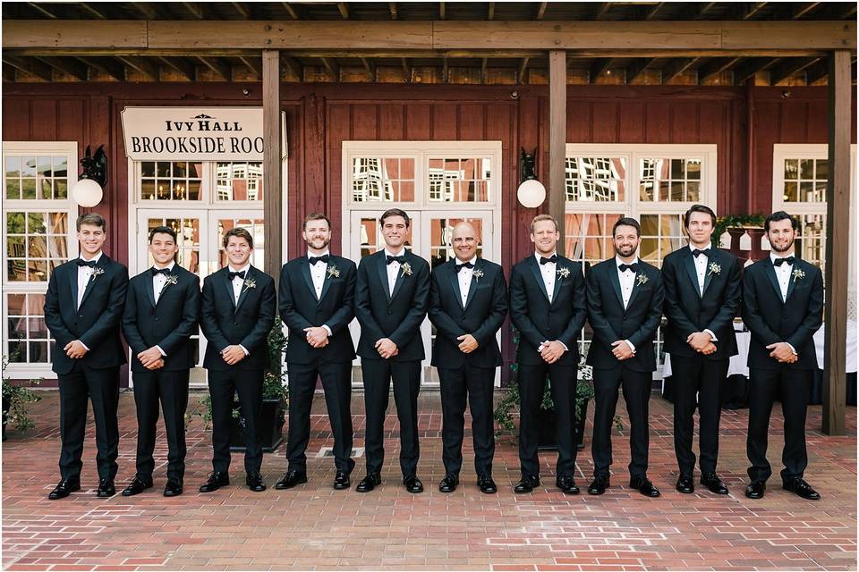 Groom and groomsmen