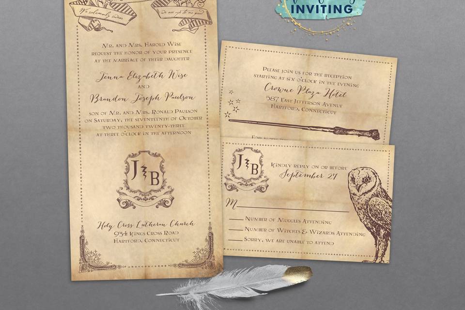We Solemnly Swear Invitations