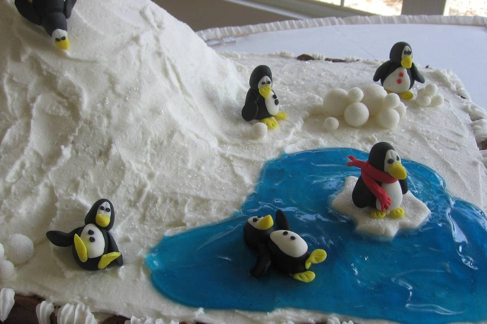 Fondant penguins