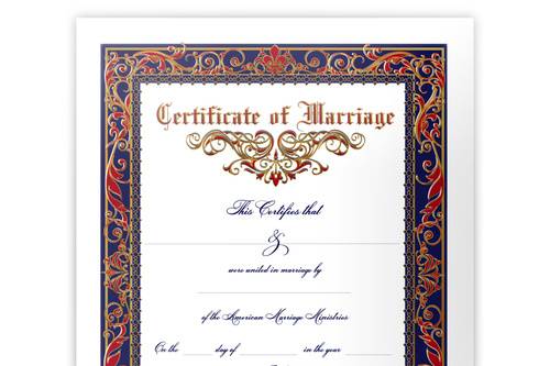 Marriage license