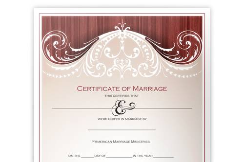 Marriage license