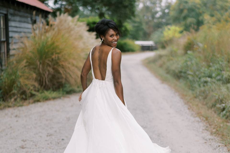 All Who Wander bridal gown