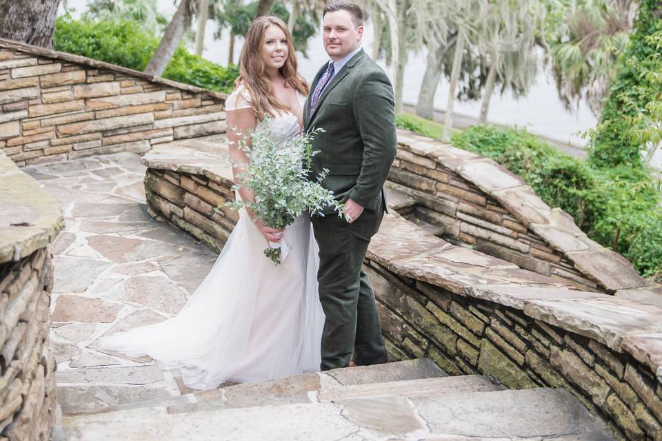 Bride and groom portrait