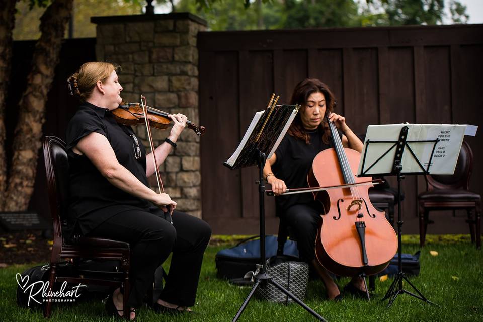 Our Duo playing at Stroudsmoor