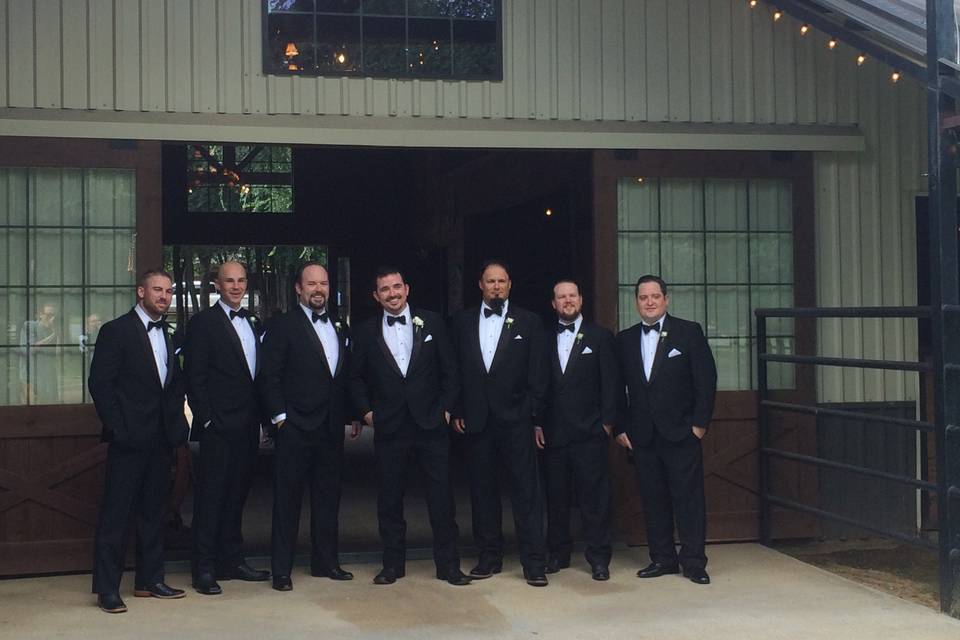 The groom and groomsmen