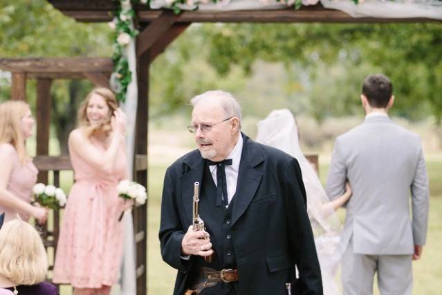 The wedding officiant