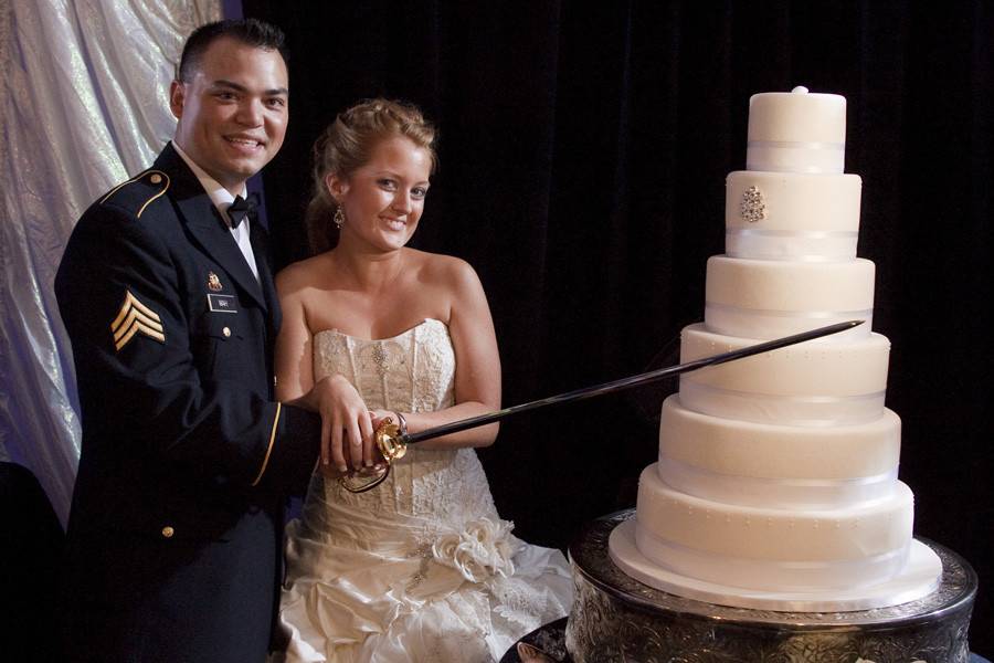 Cutting the cake