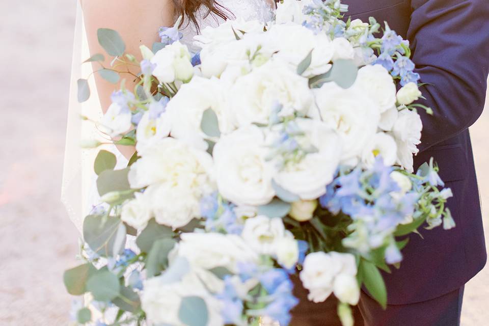 Blue Cascade Bouquet