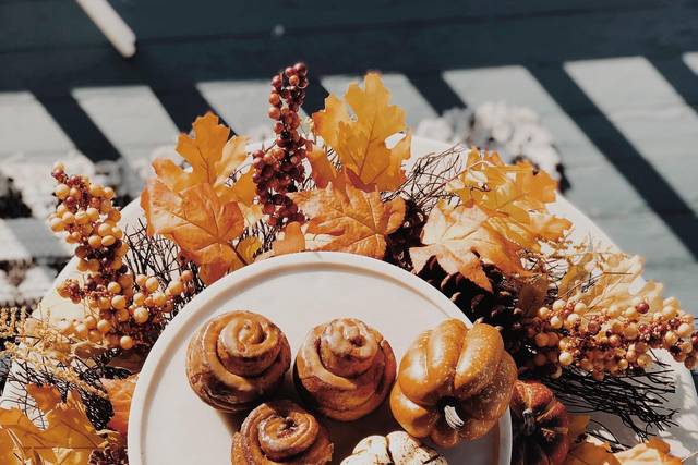 A rustic display