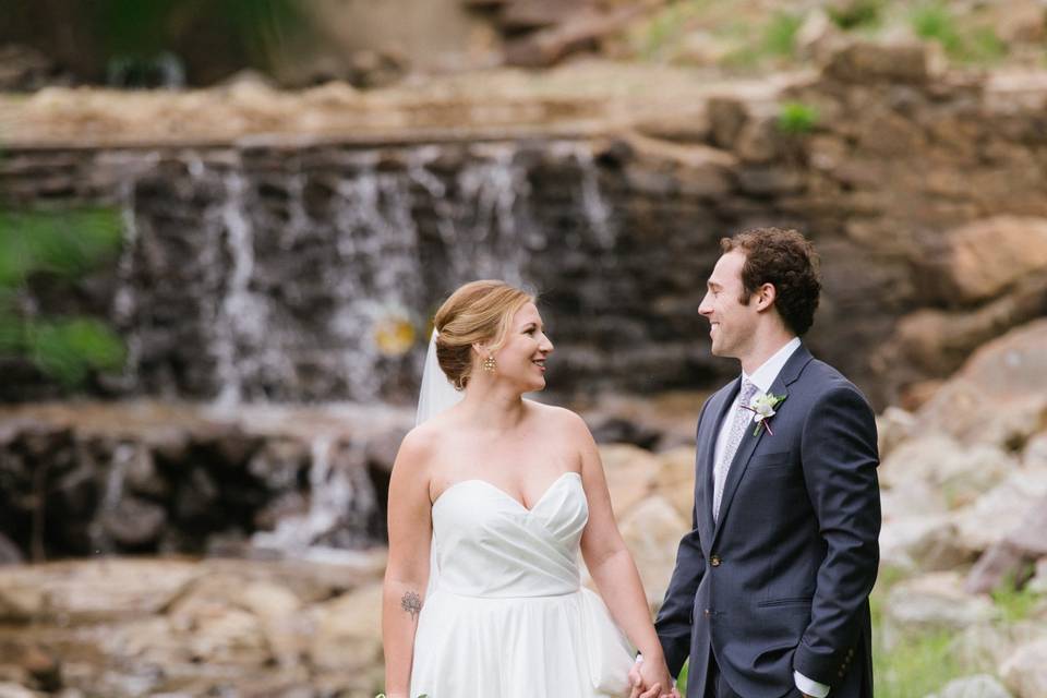 Wedding waterfall