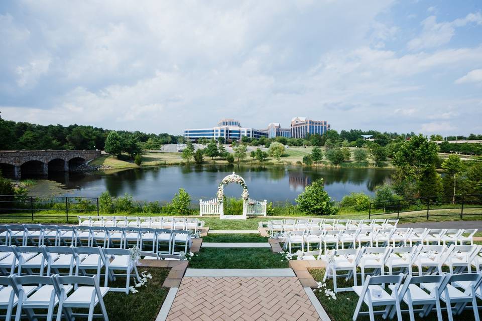 Wedding ceremony area