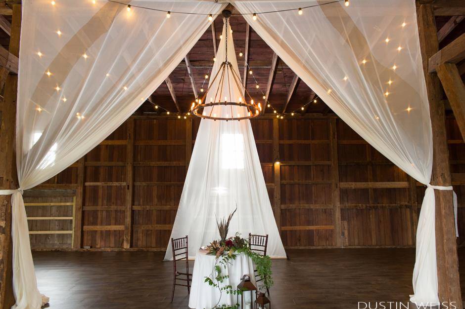 Bank Barn Draping