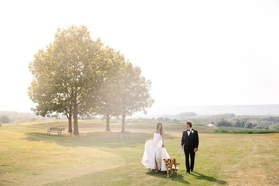 Couple and Puppy
