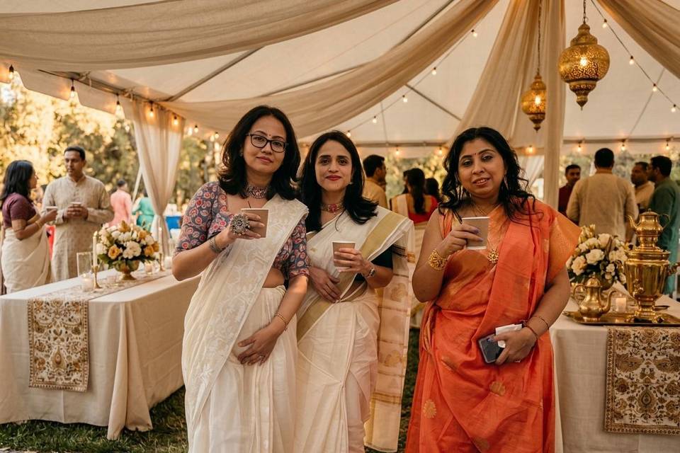 Guests Enjoying Beverage Bar