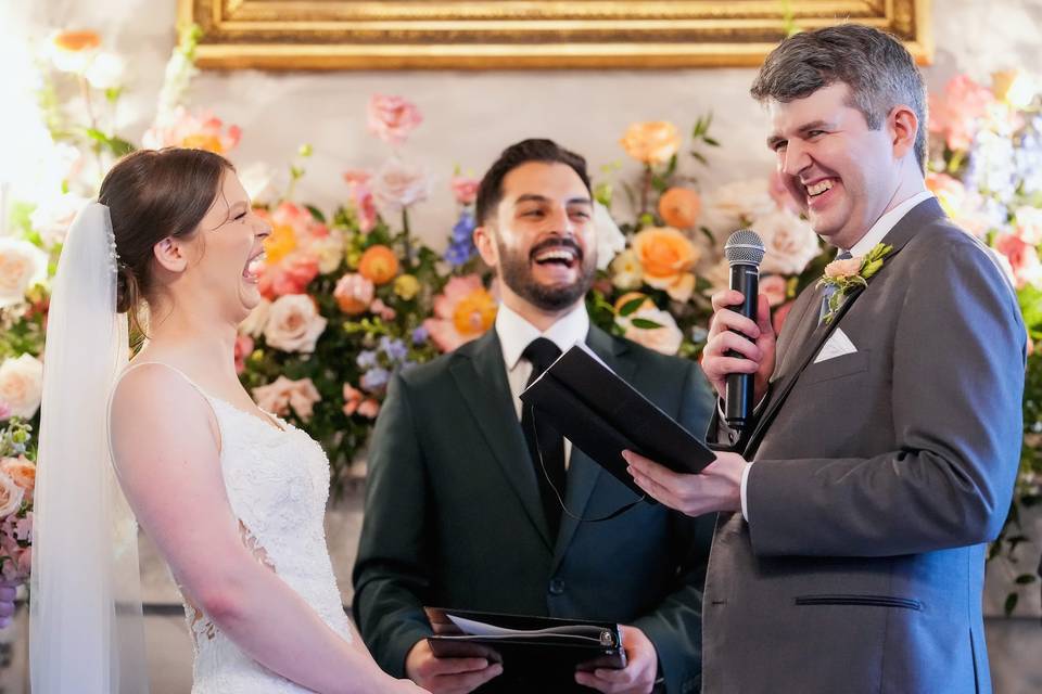 Officiating a wedding