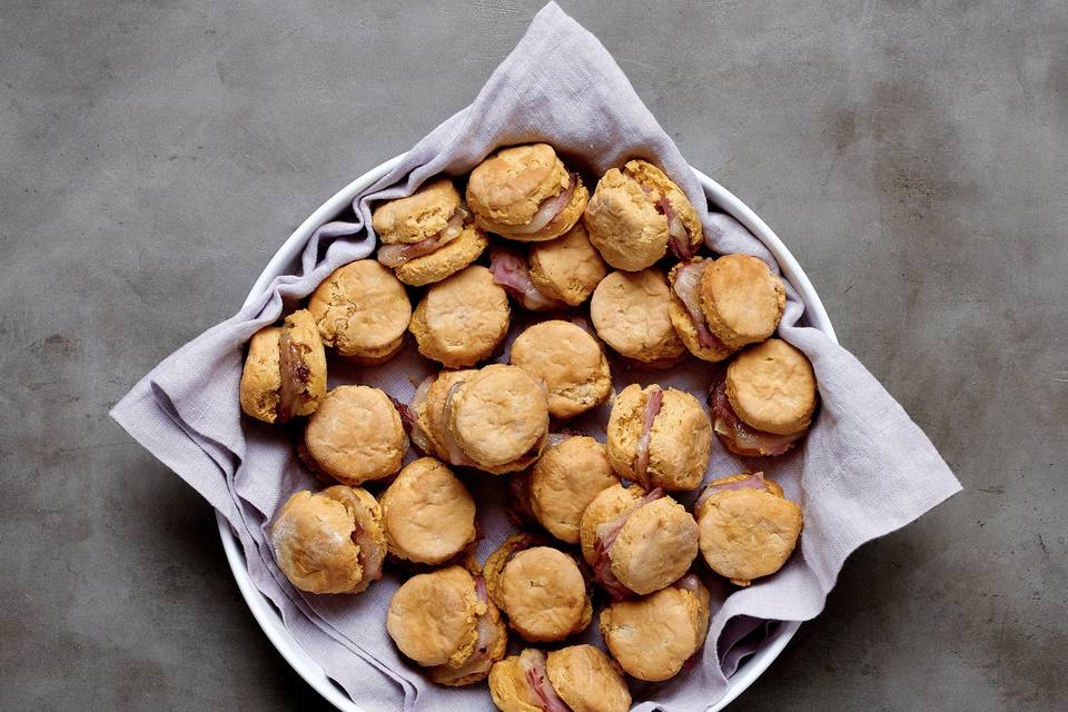 Sweet Potato Ham Biscuits