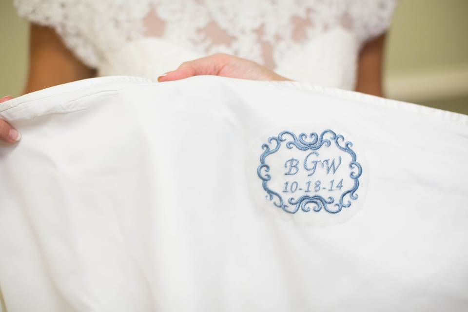 We also do personalized monograms! Photography by Meghan McSweeney