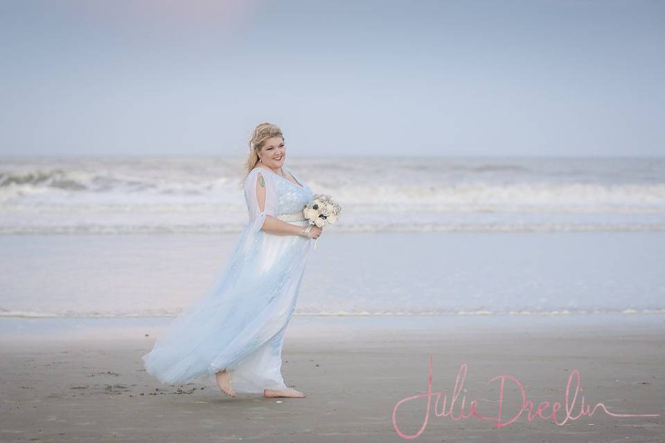 Beach wedding dress