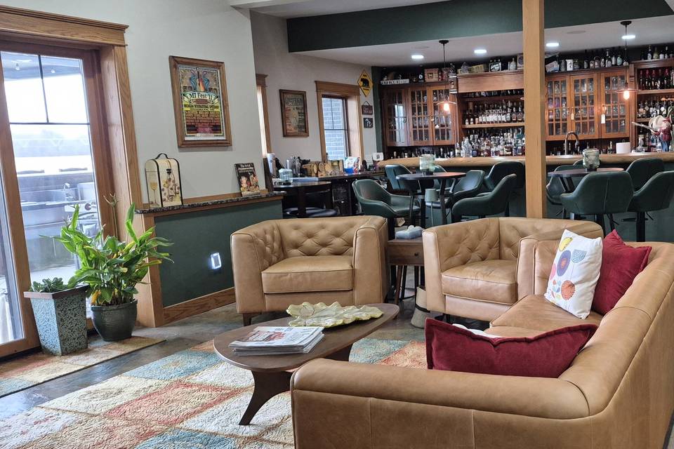 Indoor seating area
