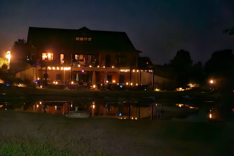 Villa G at night