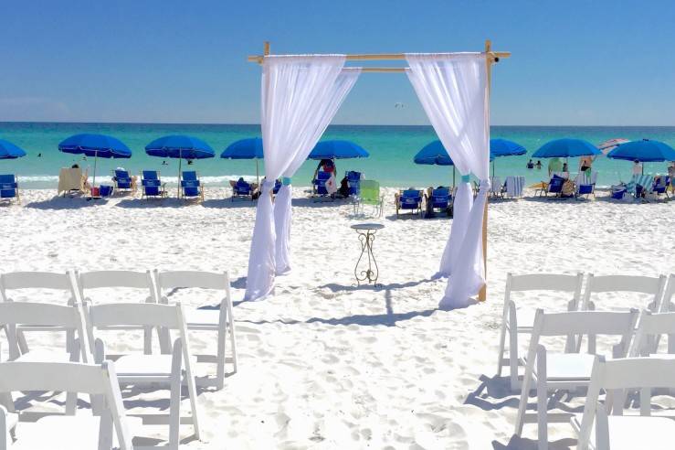 Beach Wedding Setup