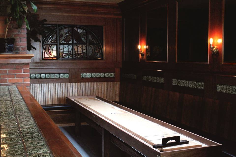 Shuffleboard in the Inglenook