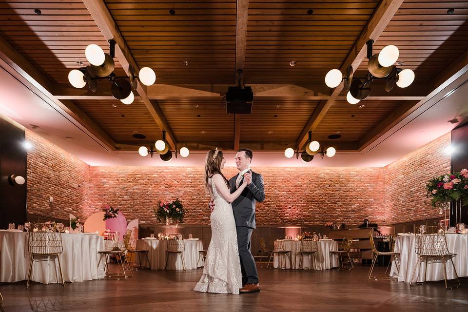 First dance in the ballroom
