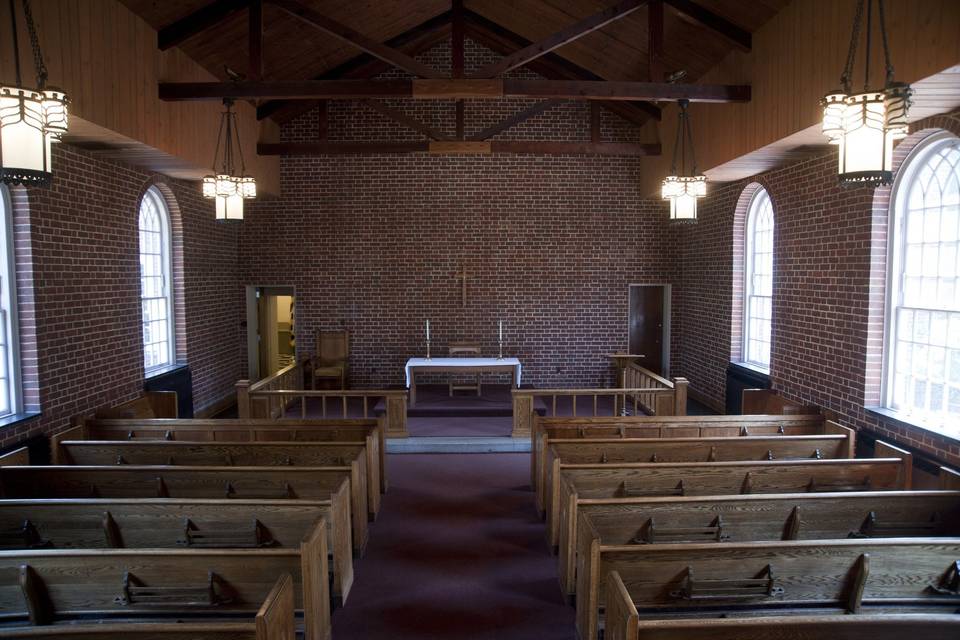 Garden chapel rear view