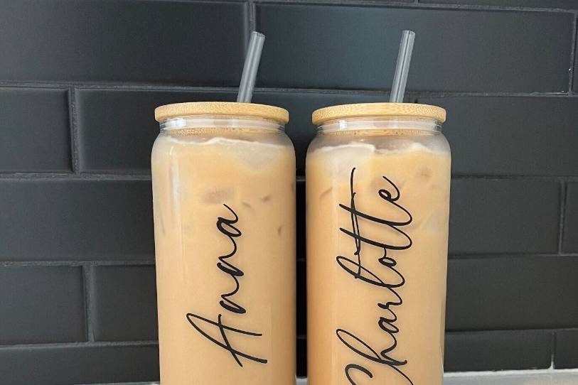 Personalized Glass Can