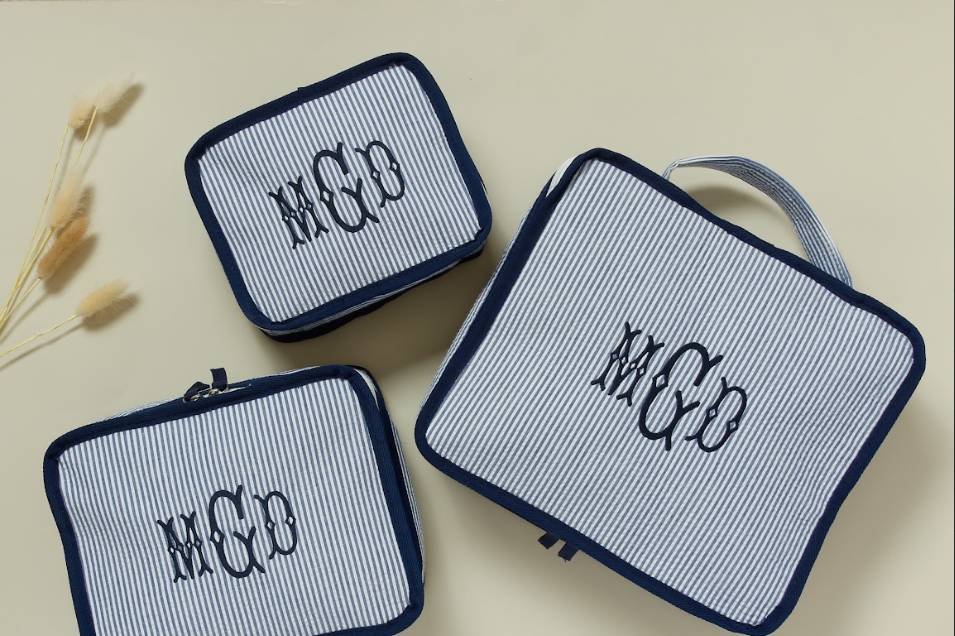 Embroidered Packing Cubes