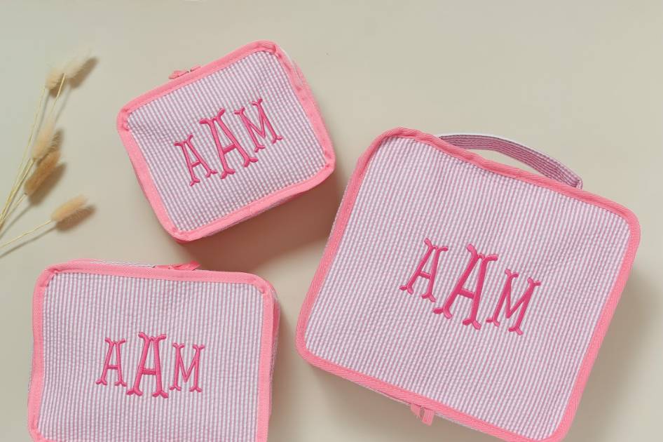Embroidered Packing Cubes