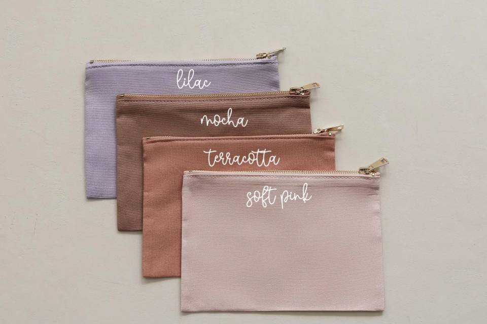 Canvas Cosmetic Bags